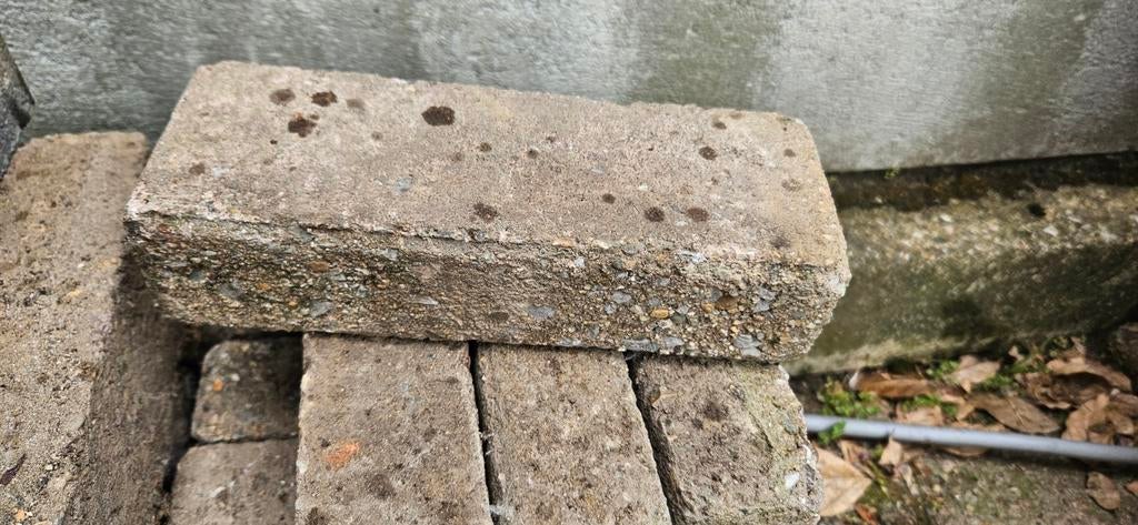 Gratis tuinklinkers, Tuin en Terras, Ophalen, Beton, Klinkers