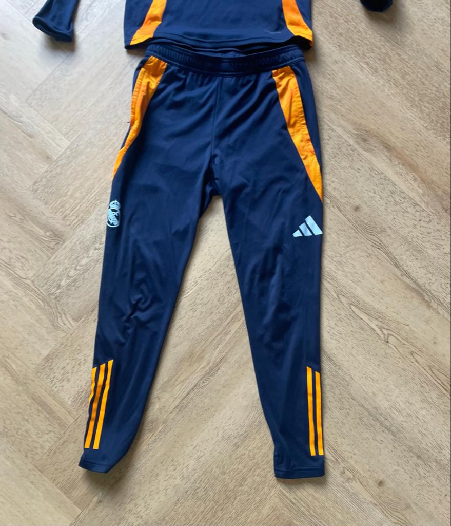 Adidas Real Madrid Trainingspak - Maat S, Blauw, Ophalen of Verzenden, Zo goed als nieuw, Voetbal