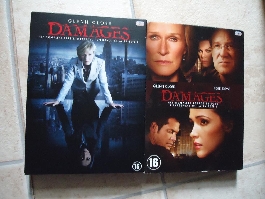 drama/misdaadserie - Damages - seizoen 1 en 2 - Glenn Close, Gebruikt, Boxset, Ophalen of Verzenden, Vanaf 12 jaar
