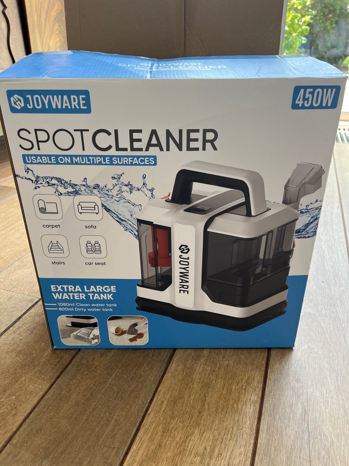 Joyware Spotcleaner Vlekkenreiniger 450W - Nieuw in doos, Witgoed en Apparatuur, Overige merken, Nieuw, Ophalen of Verzenden, Vloerreiniger