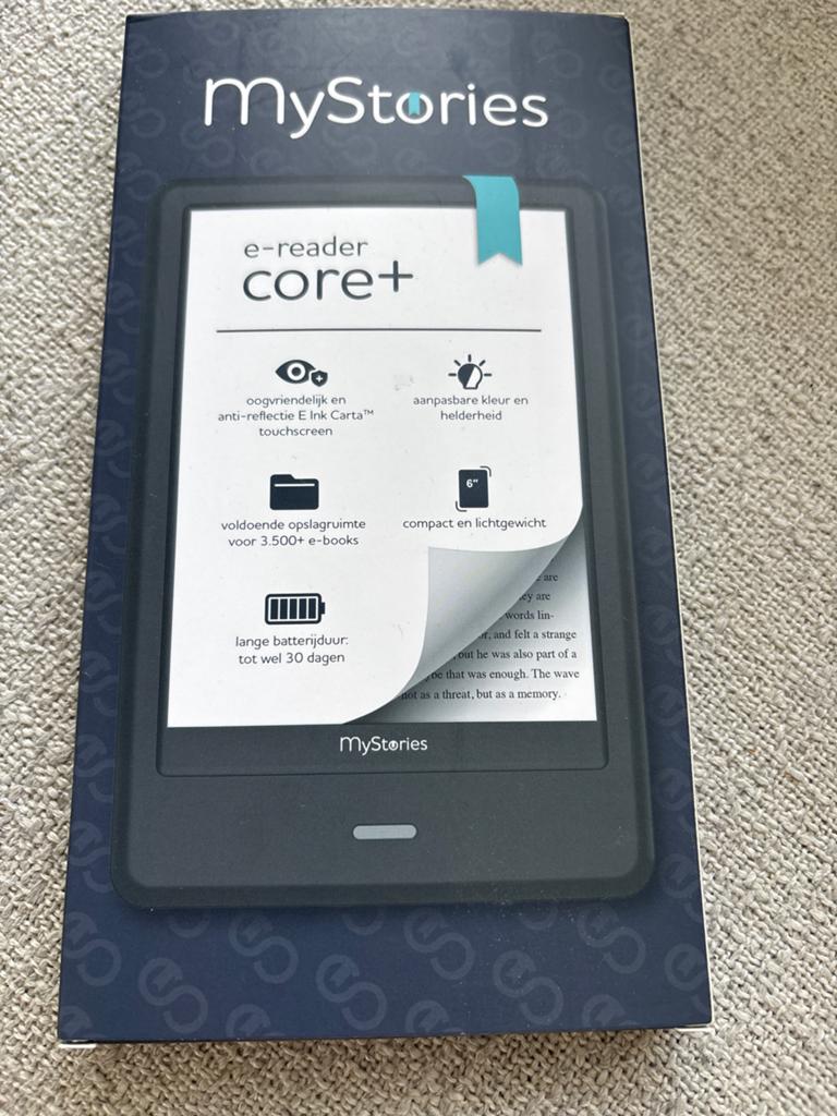 MyStories e-reader core+ 6 inch E Ink Carta touchscreen, Computers en Software, E-readers, Nieuw, Ophalen of Verzenden, 4 GB of minder