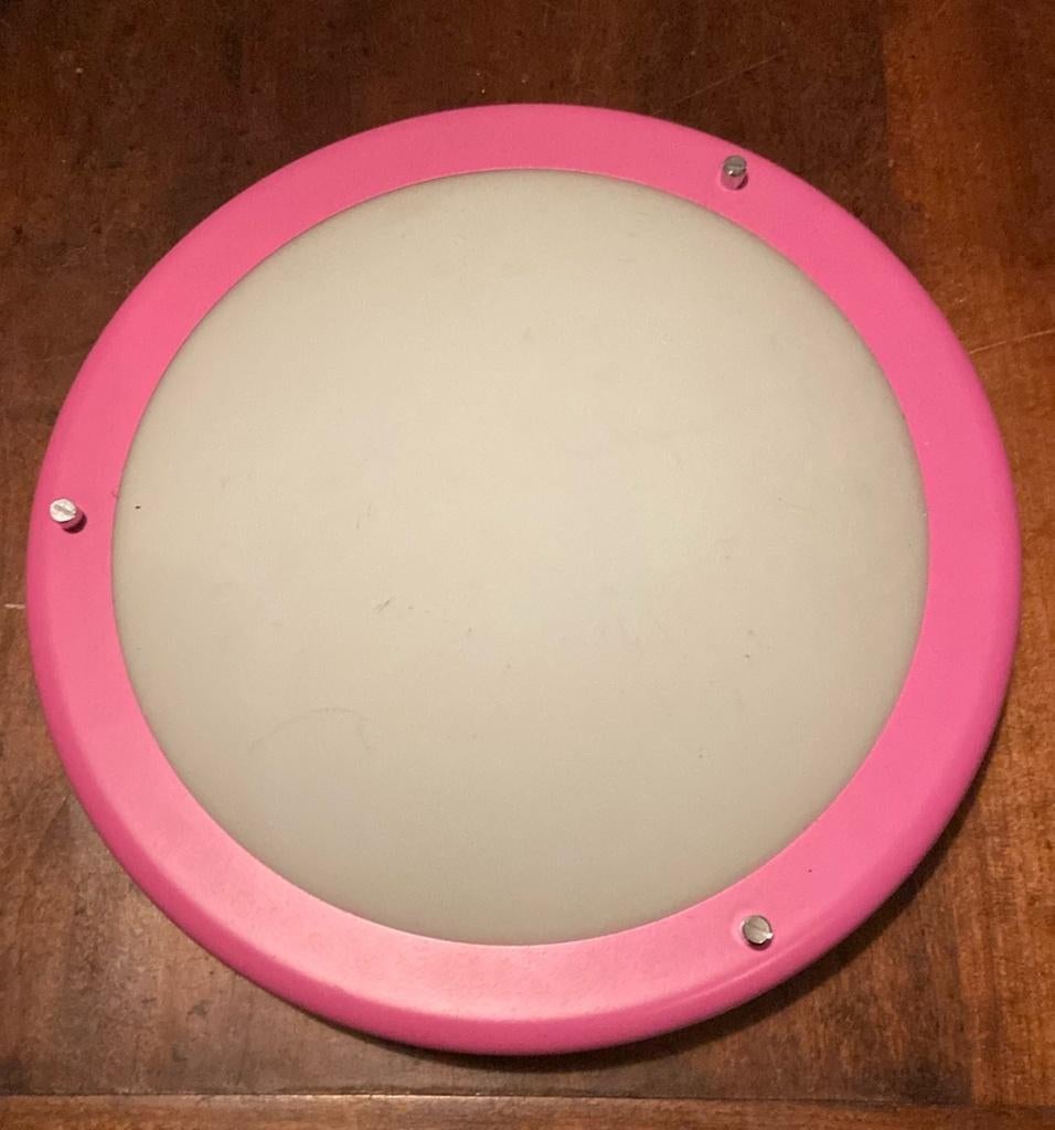 Ikea roze plafondlamp, Ophalen, Gebruikt, Glas