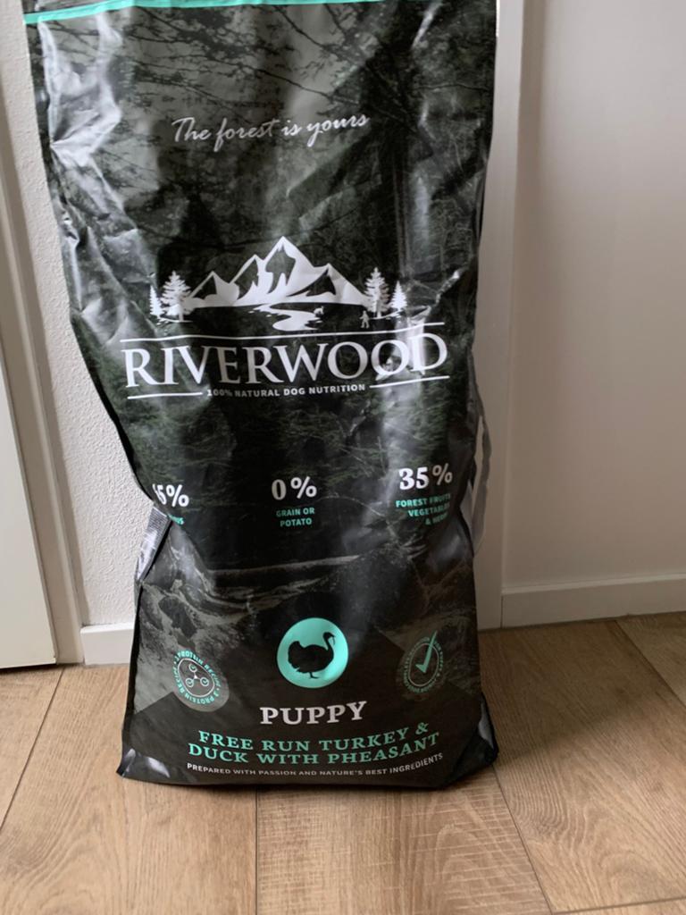 Riverwood Puppy Kalkoen & Eend met Fazant 6,2 kilo honden, Dieren en Toebehoren, Dierenvoeding, Ophalen of Verzenden, Hond