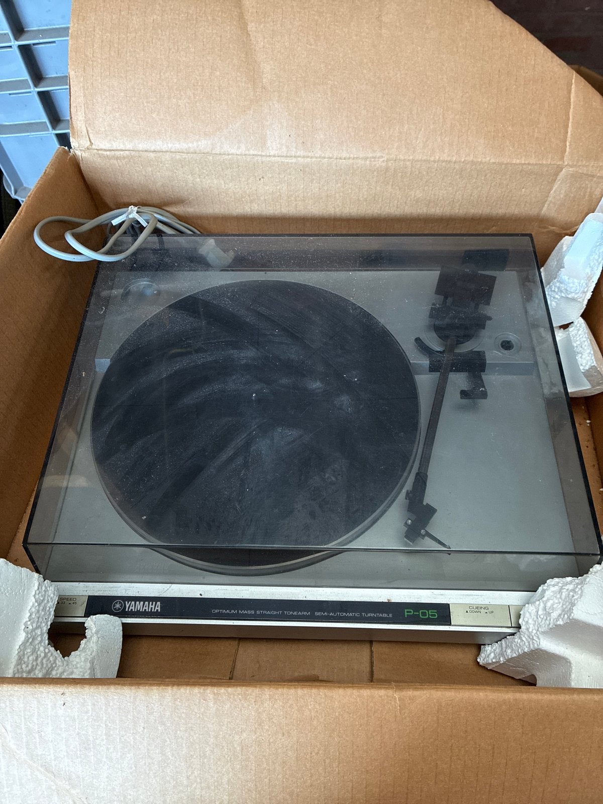 Yamaha P-05 Semi-Automatische Platenspeler, Audio, Tv en Foto, Overige merken, Gebruikt, Automatisch, Ophalen of Verzenden