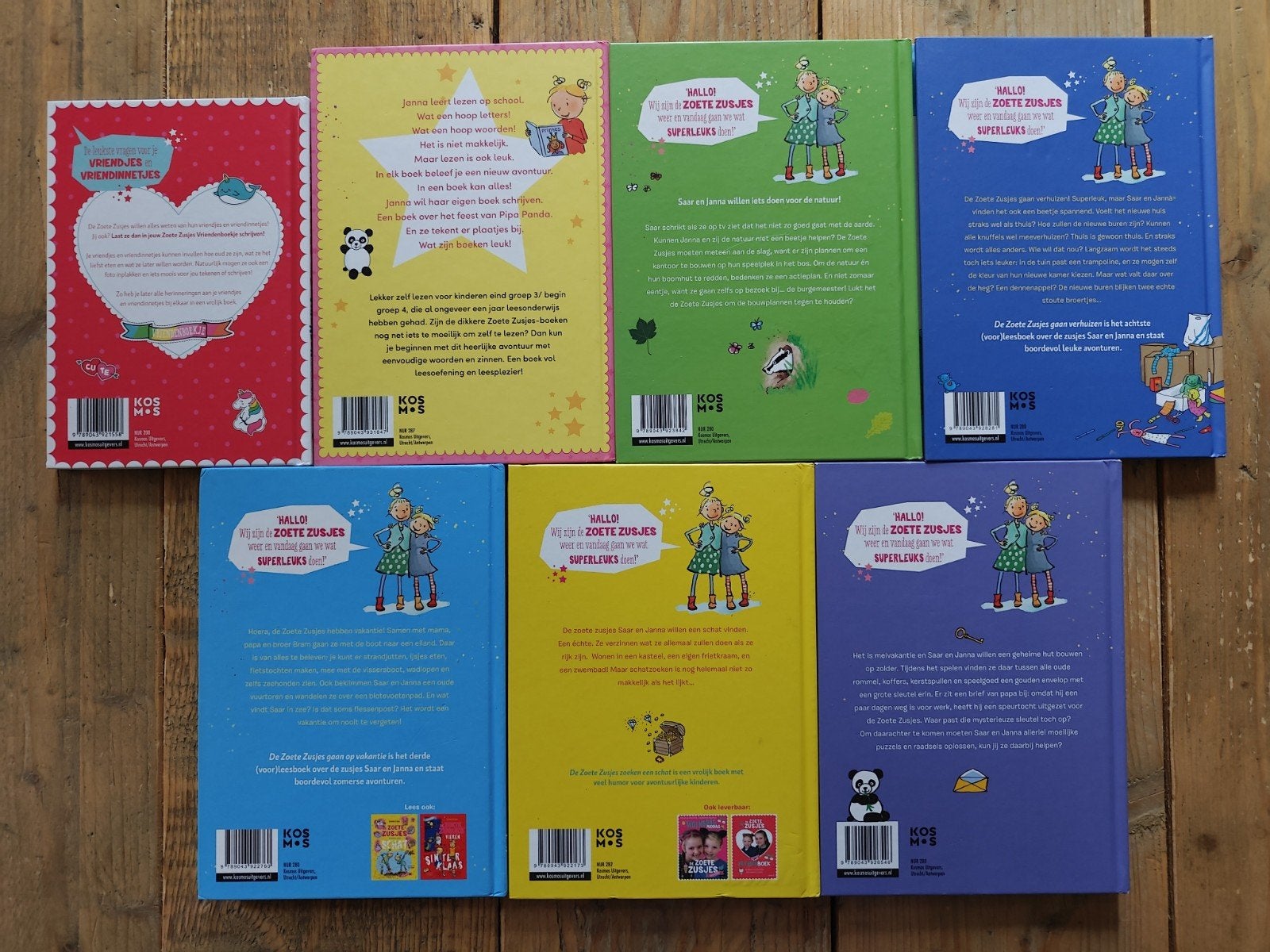 7  boeken van: De Zoete Zusjes., Ophalen of Verzenden, Zo goed als nieuw, Fictie algemeen