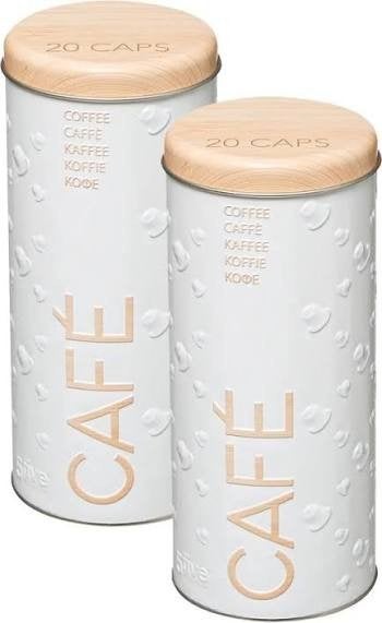 Bewaarbussen Senseo pads + koffiepadhouder, Ophalen of Verzenden, Zo goed als nieuw, Wit