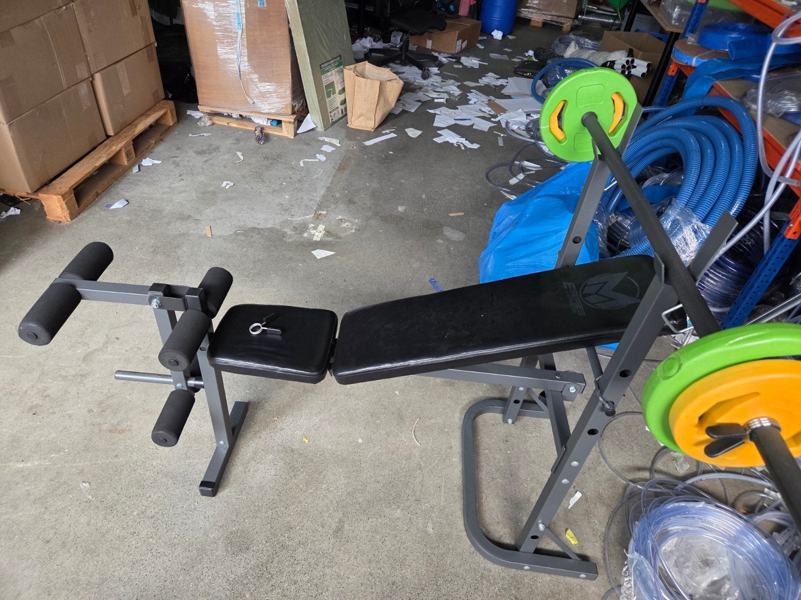 Verstelbare Fitnessbank met Halters en Gewichten (8 kg), Ophalen of Verzenden