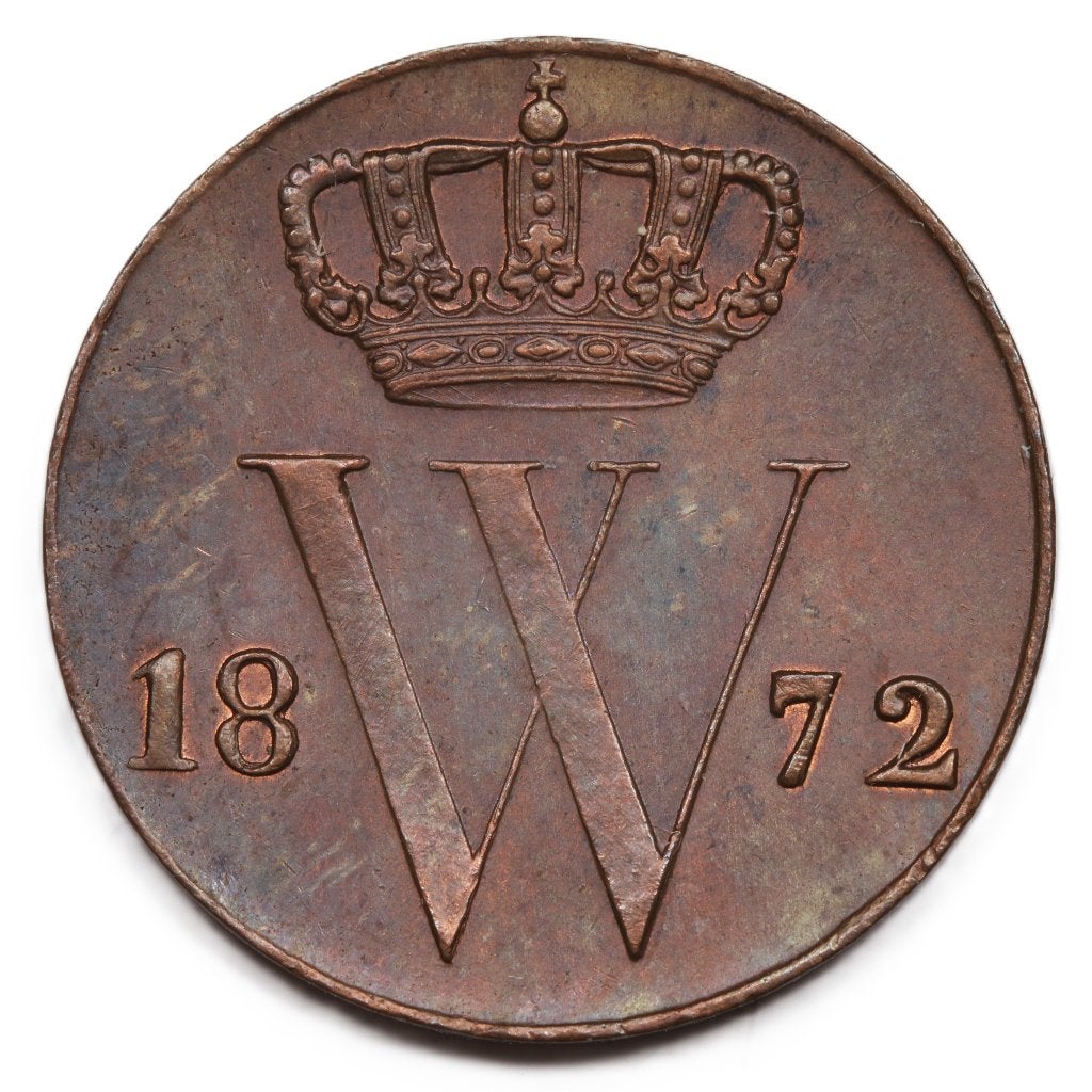 Halve cent 1872. Unc., Postzegels en Munten, Munten | Nederland, Ophalen of Verzenden, Koning Willem III, Overige waardes, Losse munt