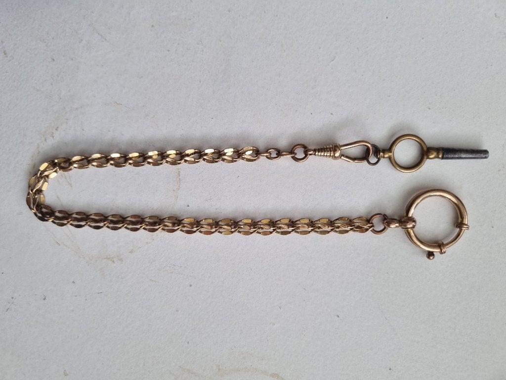 Zakhorloge Ketting  duble, Ophalen of Verzenden, Staal, Overige merken