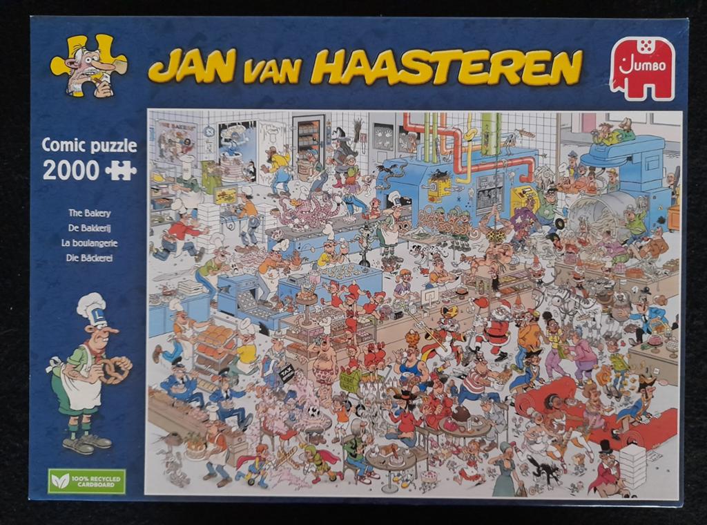 Puzzel Jan van Haasteren Bakkerij 2.000 stukjes, Ophalen of Verzenden, 500 t/m 1500 stukjes, Zo goed als nieuw