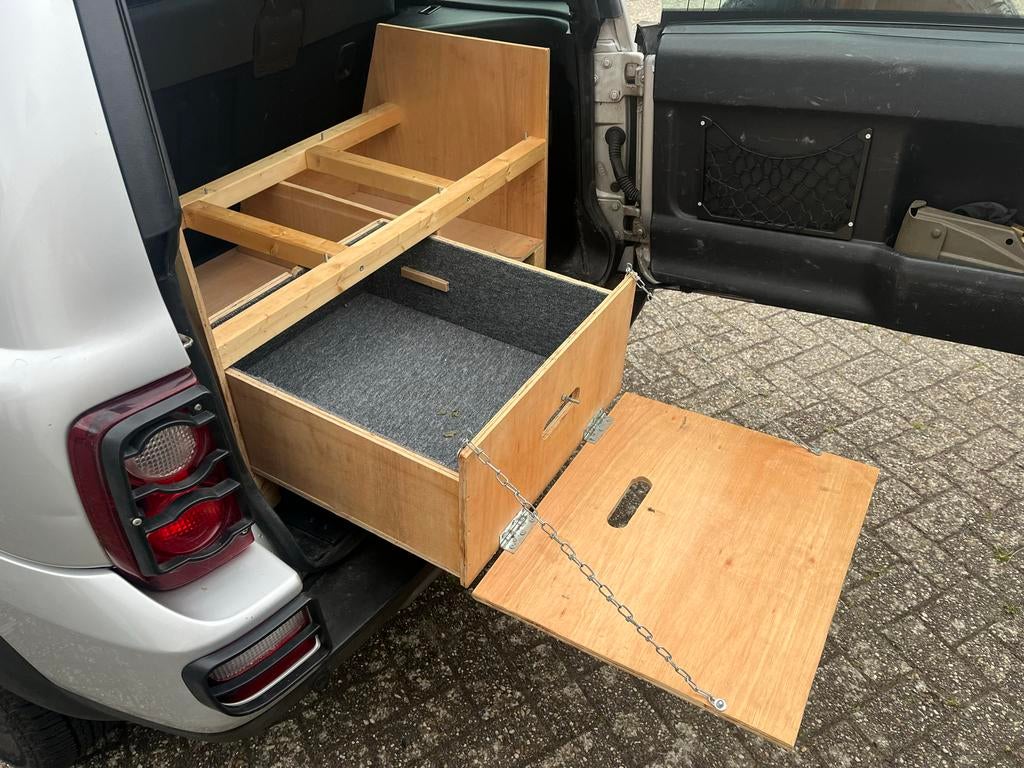 Kampeerbox / auto inbouw / daktent, Ophalen, Gebruikt