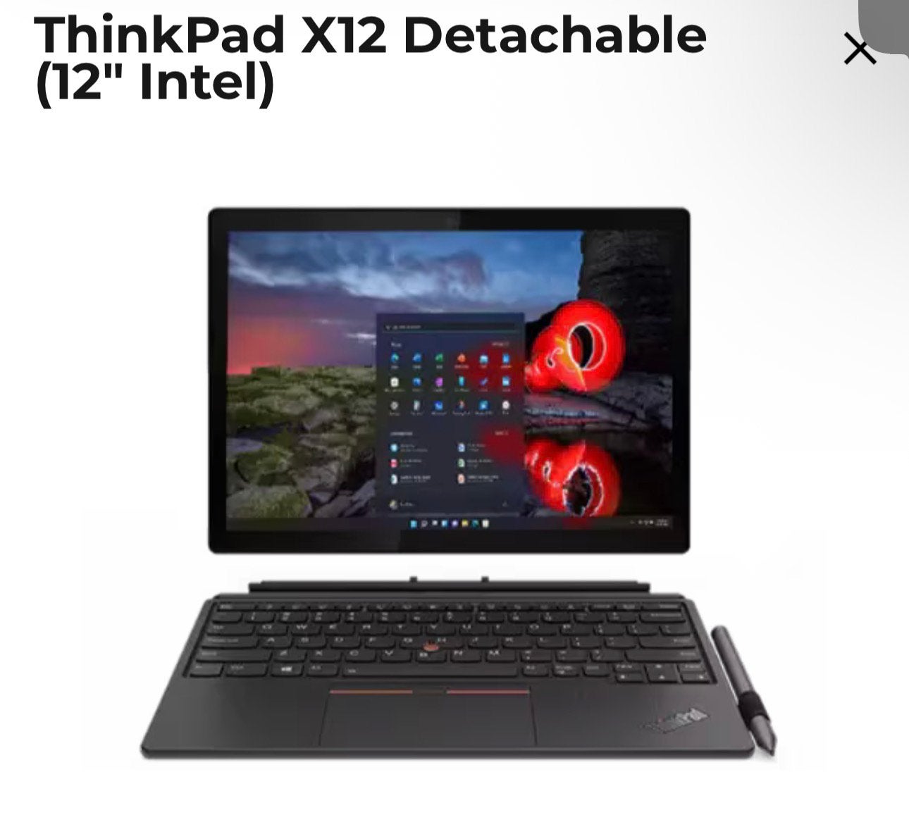 Lenovo Thinkpad X12 - Core i5 - 16GB - 256GB - 12” - NIEUW!, Computers en Software, Ophalen of Verzenden, Zo goed als nieuw, 14 inch