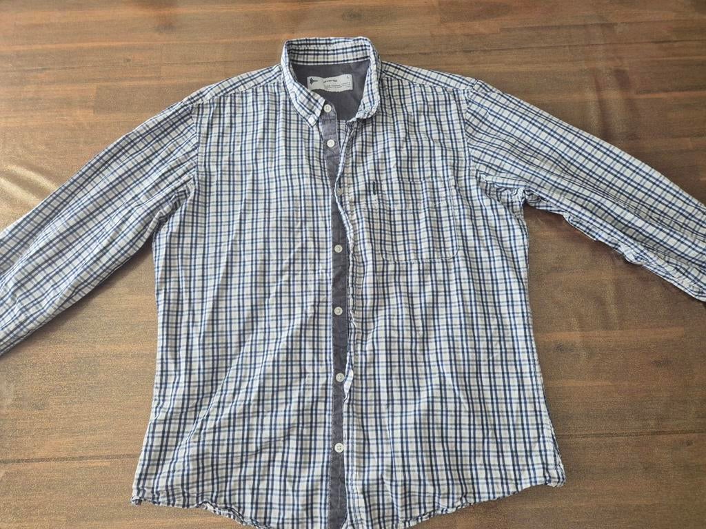 Diverse geruit overhemd - Maat L, Kleding | Heren, Overhemden, Blauw, Zo goed als nieuw, Halswijdte 41/42 (L), Diverse
