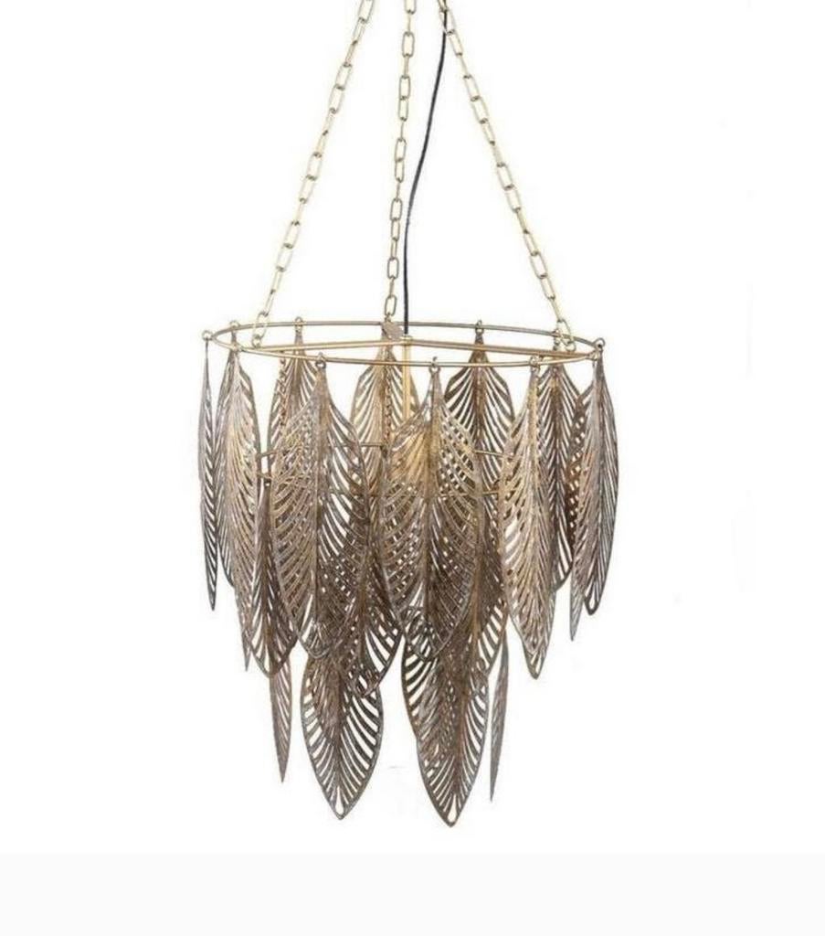 Nieuw PTMD Hanglamp met Palmbladeren, Ophalen of Verzenden, Nieuw, Metaal, 50 tot 75 cm