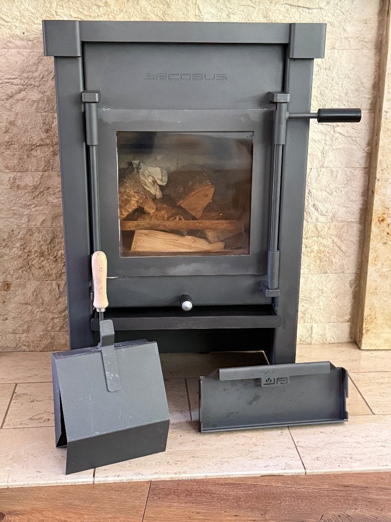 Jacobus 6+ houtkachel met pelletmodule, Ophalen, Gebruikt, Houtkachel, Vrijstaand