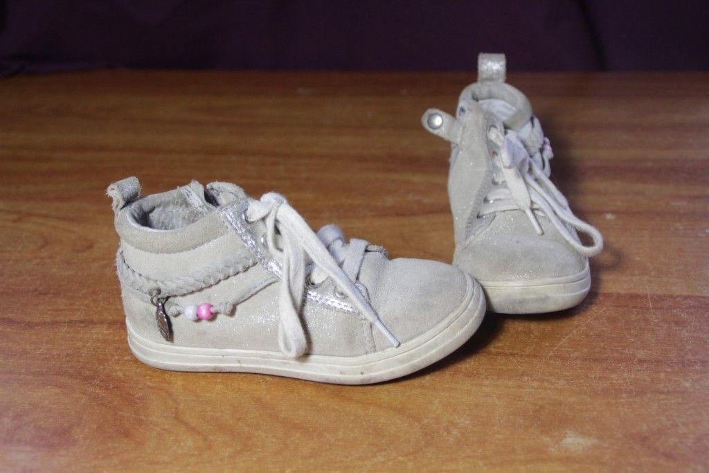 Stoere leren schoenen met glitters.Mt 25.Merk Blox, Meisje, ., Schoenen, Ophalen of Verzenden