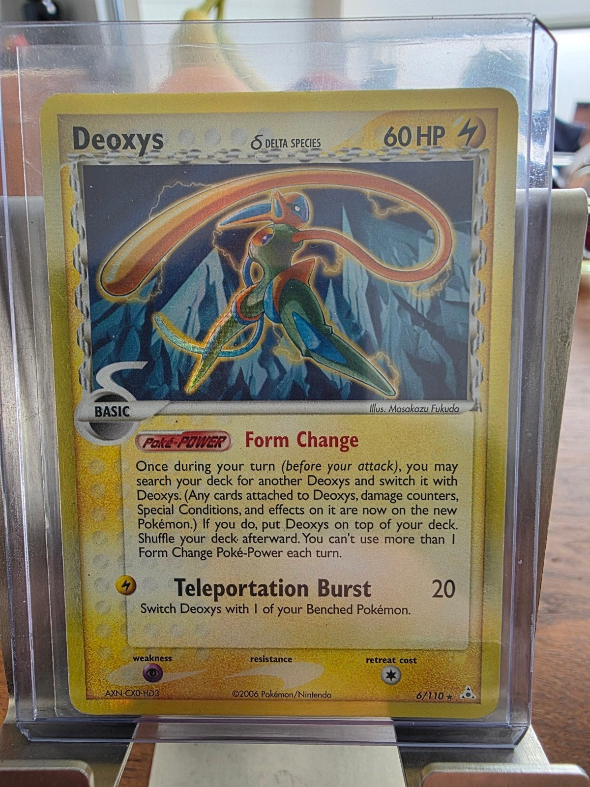 pokemon deoxys reverse holo 6/110, Ophalen of Verzenden