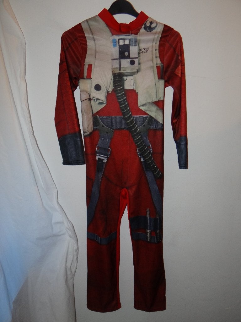 Leuk rood/grijs/wit STAR WARS pak - Dutch Comic Con, Ophalen of Verzenden, Gebruikt, 122 t/m 128, Jongen of Meisje