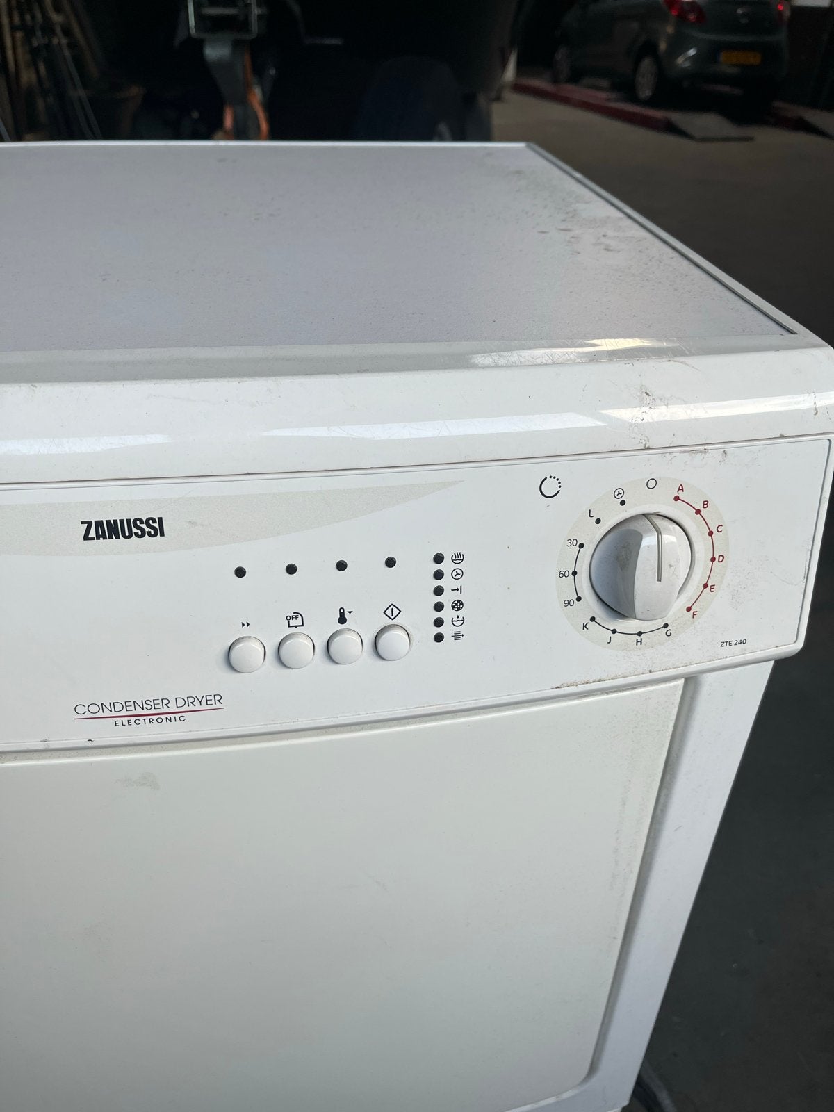 Zanussi Condensdroger  en wasmachine alebij voor 75€, 6 tot 8 kg, Gebruikt, Ophalen of Verzenden, Voorlader