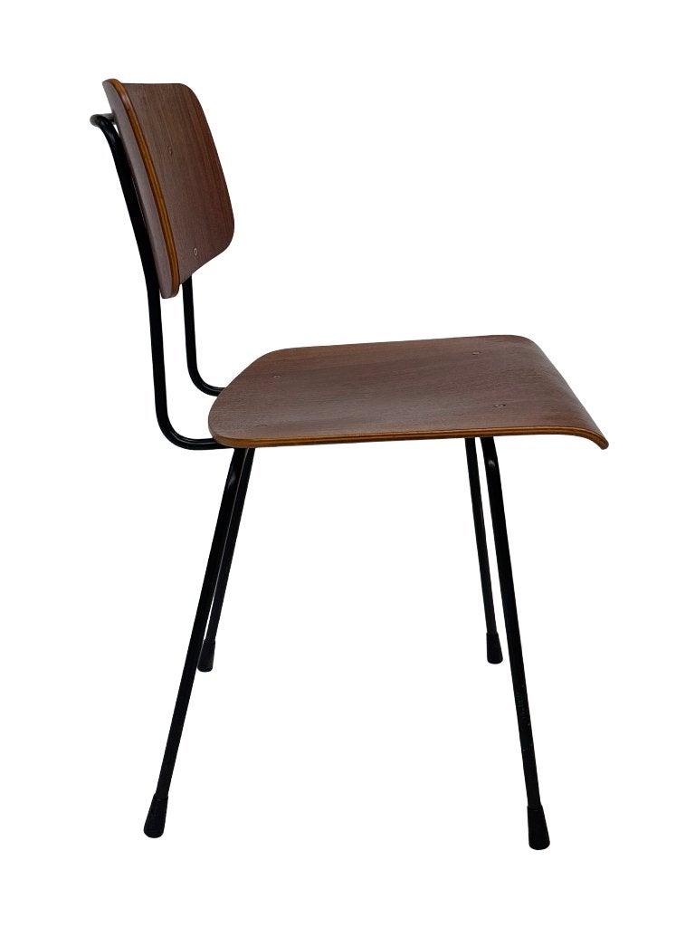 Vintage Gispen 1262 Teak Eetkamerstoel Cordemeijer Design, Huis en Inrichting, Ophalen, Vintage Gispen, Bruin, Vintage Gispen