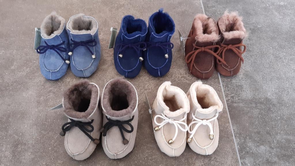 Kinderpantoffeltjes Maat 19/20 Merinolam Eigen Atelier Warm, Jongen of Meisje, Coby Dogger Bontcouture, Nieuw, Ophalen of Verzenden