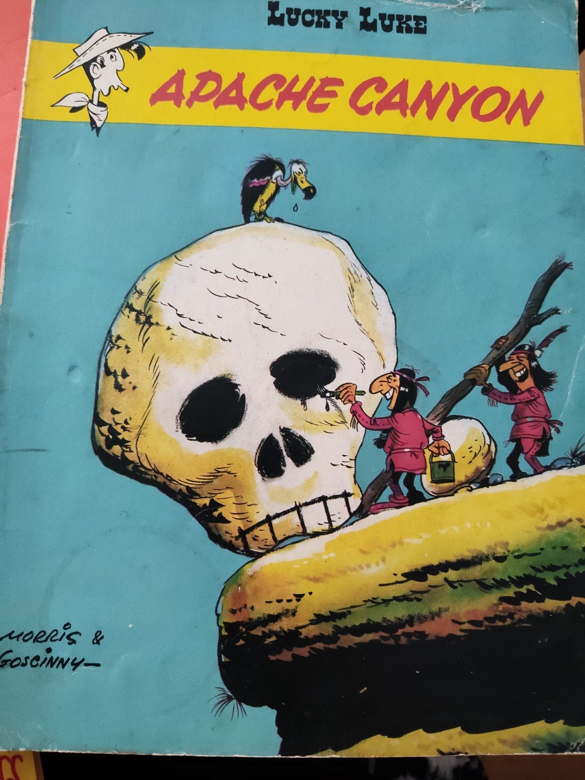 Lucky Luke - Apache Canyon (1971) - Vintage Stripboek, Eén stripboek, Ophalen of Verzenden, Gelezen
