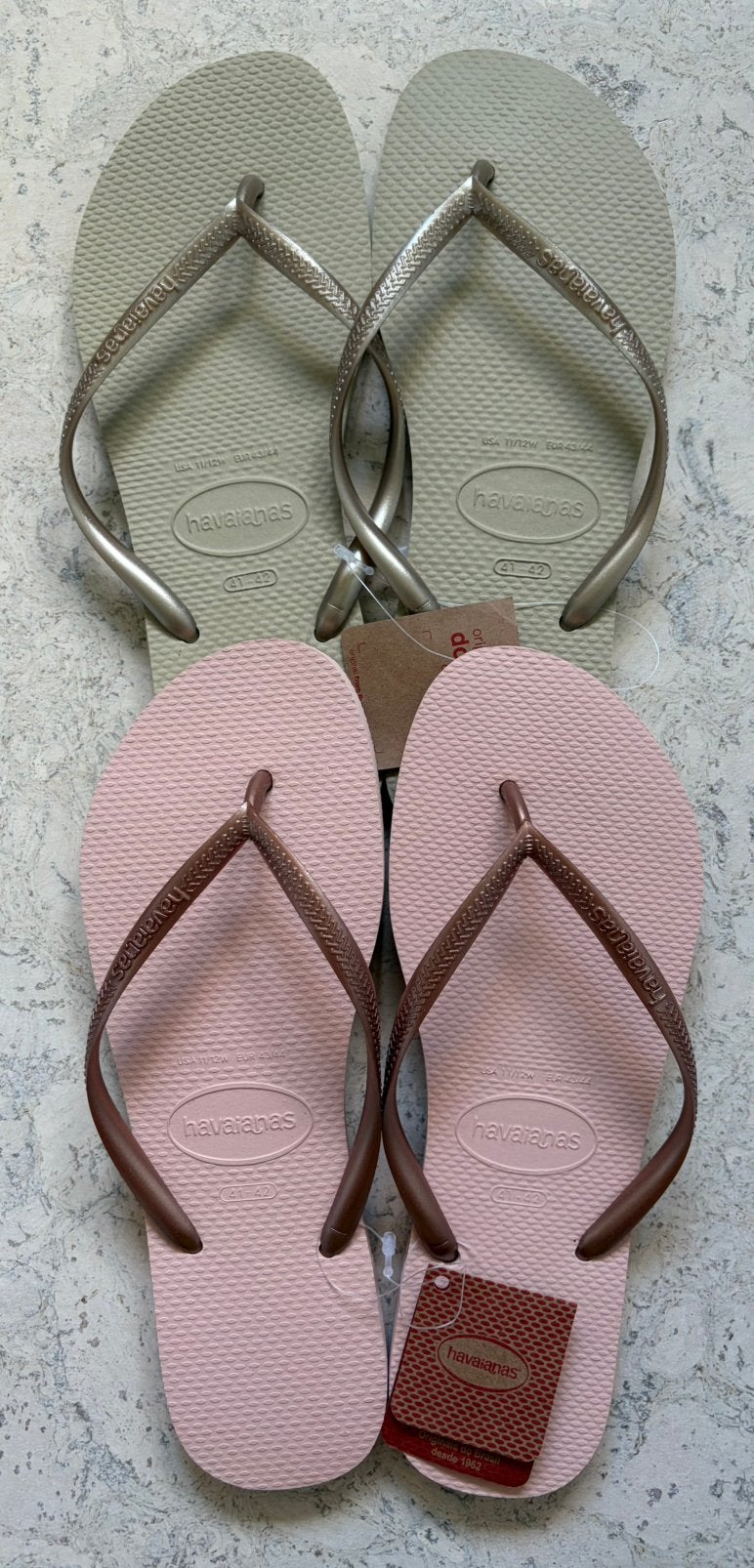 2x Havaianas slim slippers maat 41/42!, Slippers, Overige kleuren, Nieuw, Ophalen of Verzenden