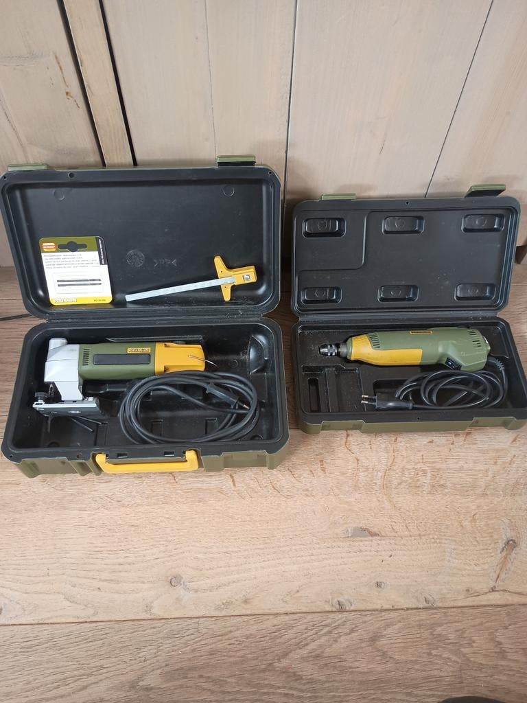 Proxxon Decoupeerzaag en Dremel Set - Z.G.A.N. in Koffer, Proxxon, Decoupeerzaag, Ophalen of Verzenden, Zo goed als nieuw