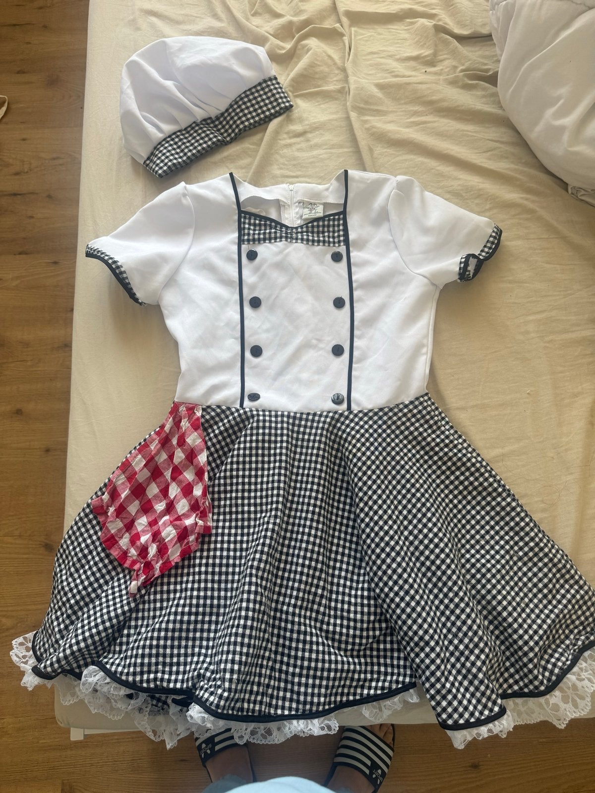 Chef kostuum voor kinderen - Maat 164, Kinderen en Baby's, Ophalen of Verzenden, Zo goed als nieuw, 158 t/m 164, Jongen of Meisje