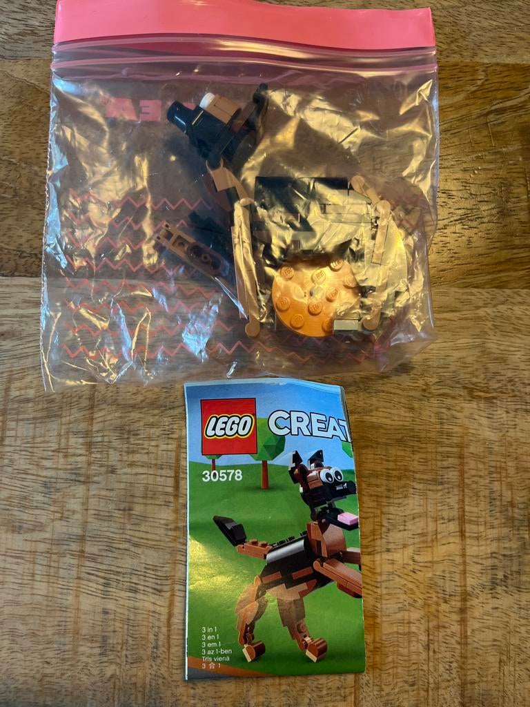 Lego 30578 en 30574 hond en kat, Ophalen