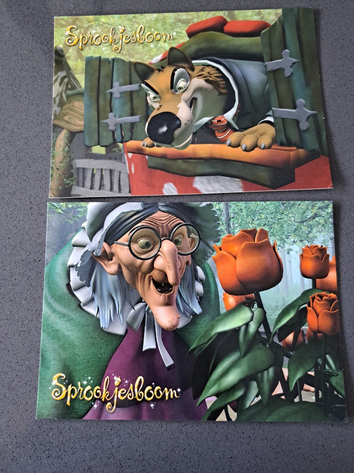 Efteling Sprookjesboom ansichtkaarten set (4 stuks), Verzamelen, Ophalen of Verzenden, Zo goed als nieuw, Overige typen
