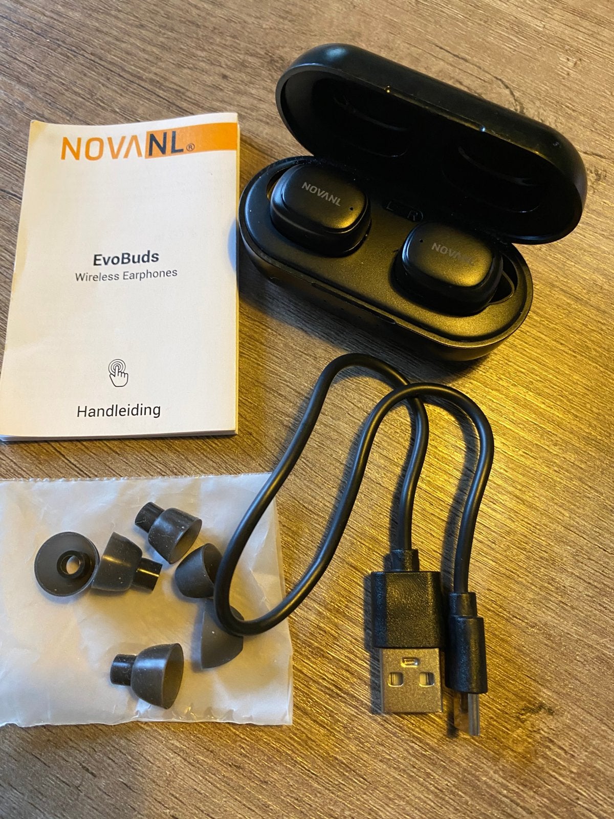 Draadloze oordopjes, Telecommunicatie, Zwart, Overige merken, Touchbediening, Nieuw