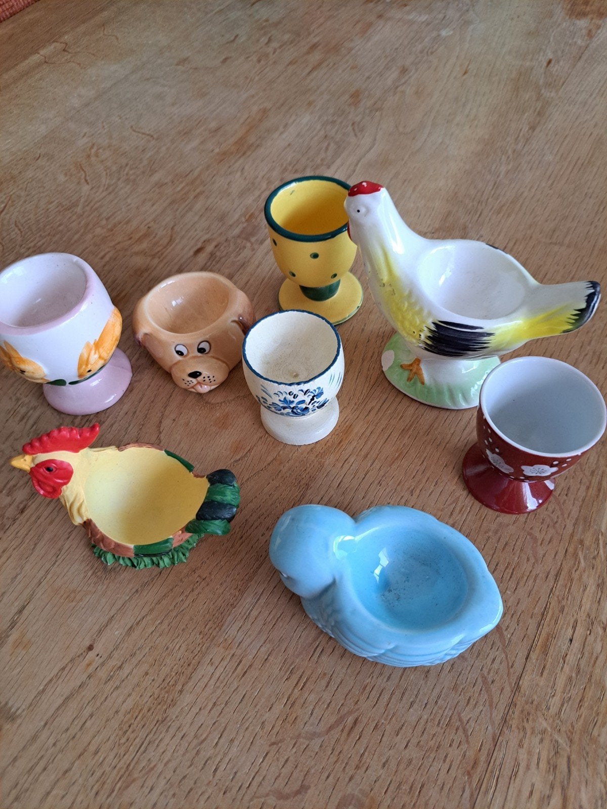 Eierdopjes 8 st, Ophalen of Verzenden, Gebruikt, Poppenhuis