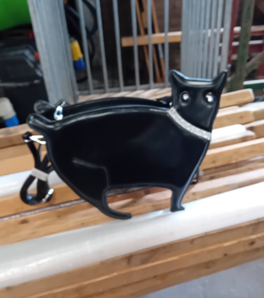 Nieuwe mooie katten tas, Sieraden, Tassen en Uiterlijk, Tassen | Schoudertassen, Ophalen, Nieuw, Zwart, Overige merken