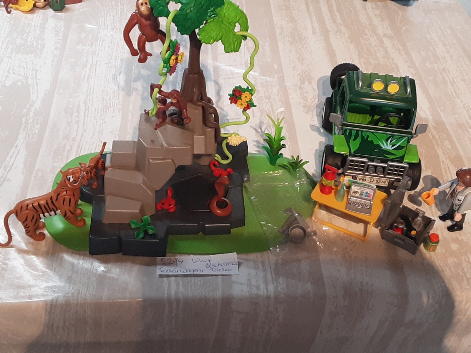 5274 WWF terreinwagen met beschermde dieren, Complete set, Voertuig, Ophalen of Verzenden, Zo goed als nieuw