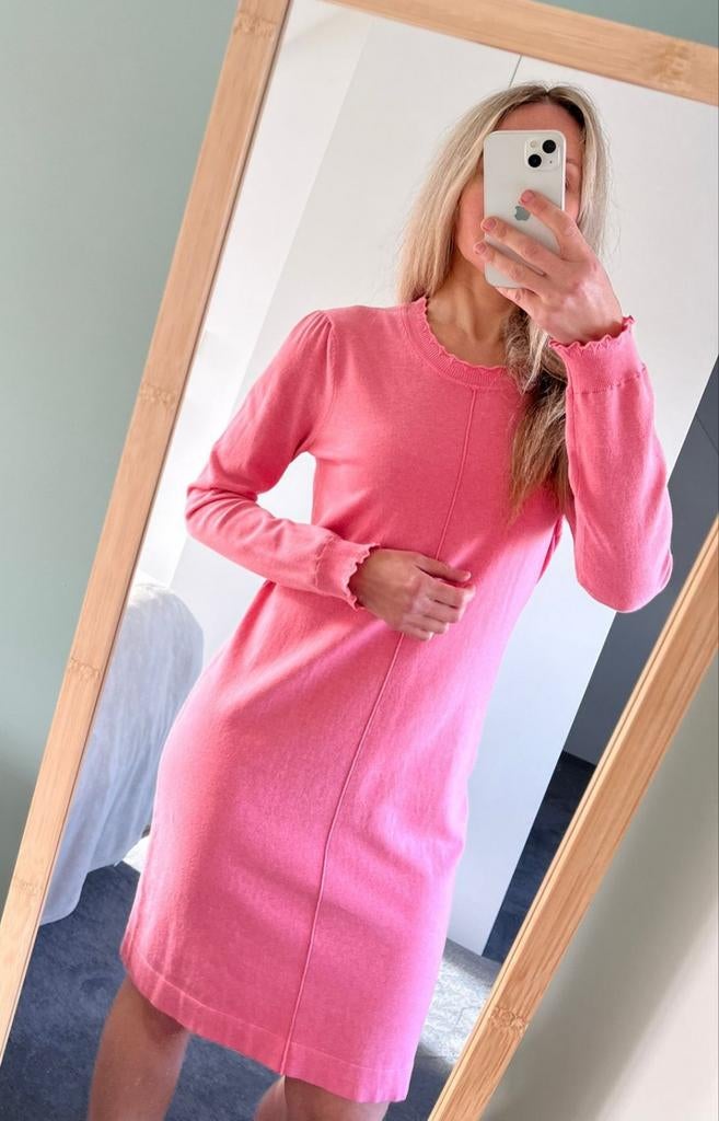 Bloomings Roze jurk met lange mouwen, maat 38, Maat 38/40 (M), Ophalen of Verzenden, Zo goed als nieuw, Roze