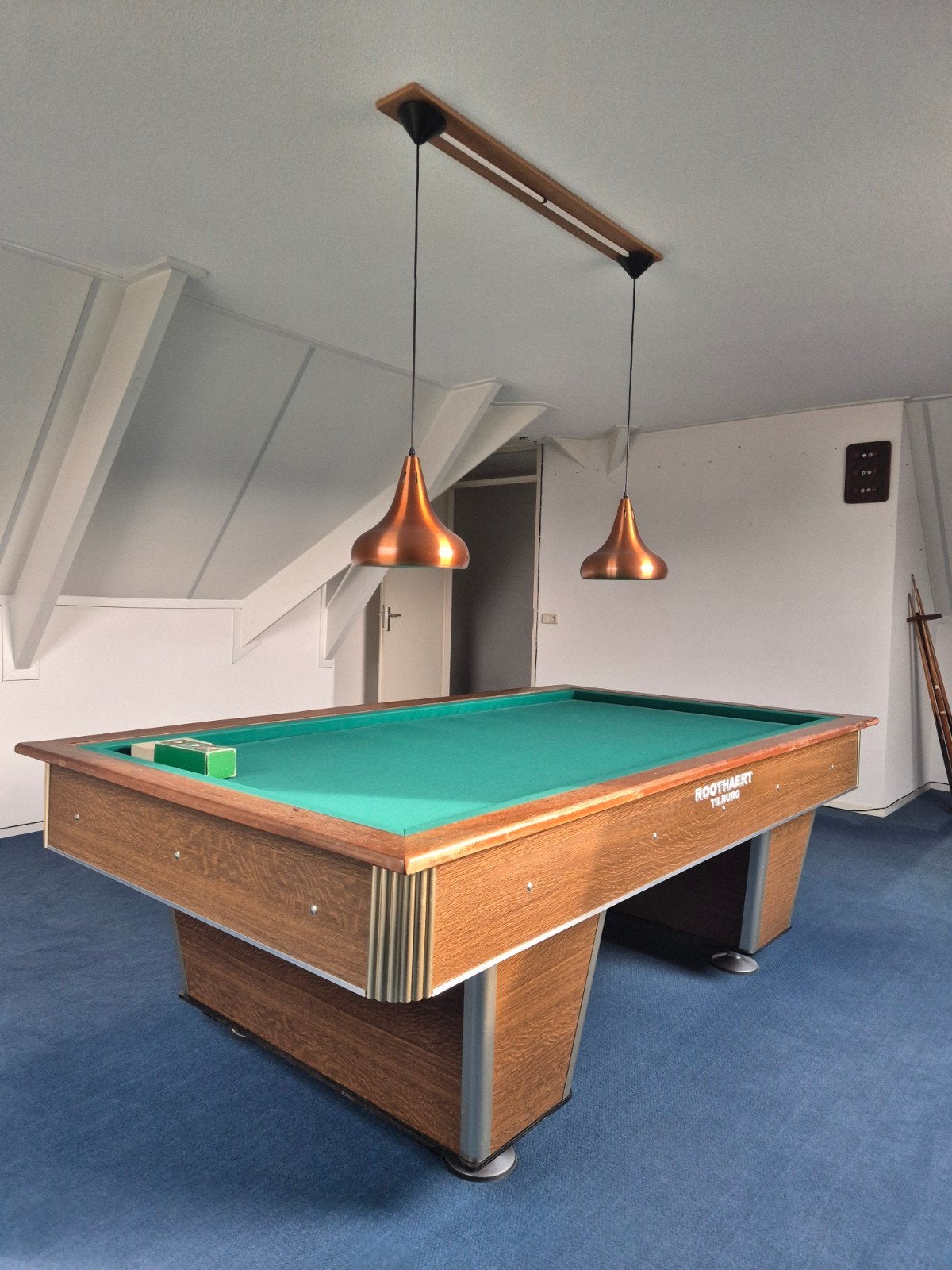 Roothaert Biljarttafel met accessoires verwarmd, Ophalen, Gebruikt, Biljarttafel
