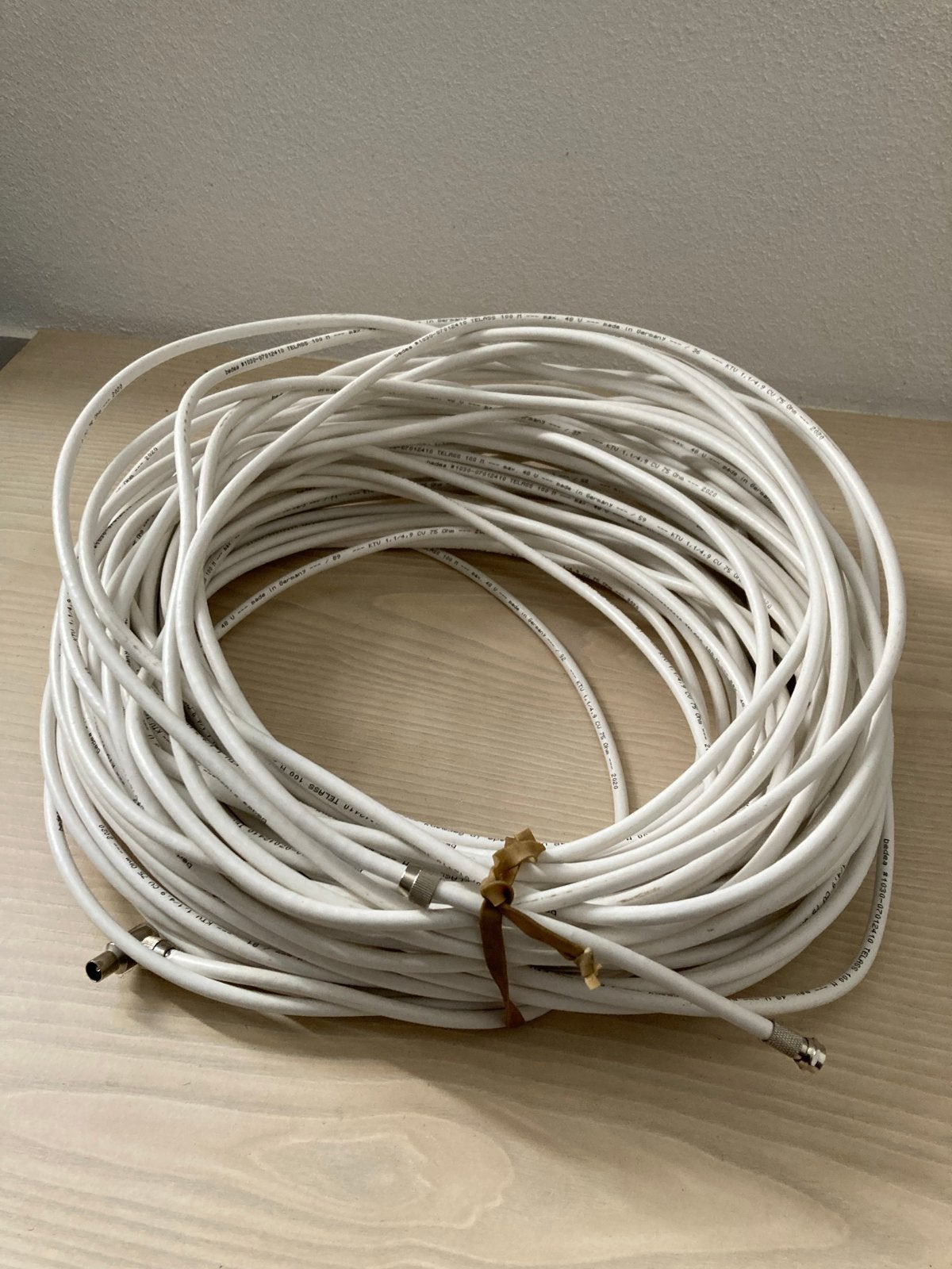 Coax Kabel 55 meter, 75 Ohm., Ophalen of Verzenden, Nieuw, 10 meter of meer, Coaxiale kabel