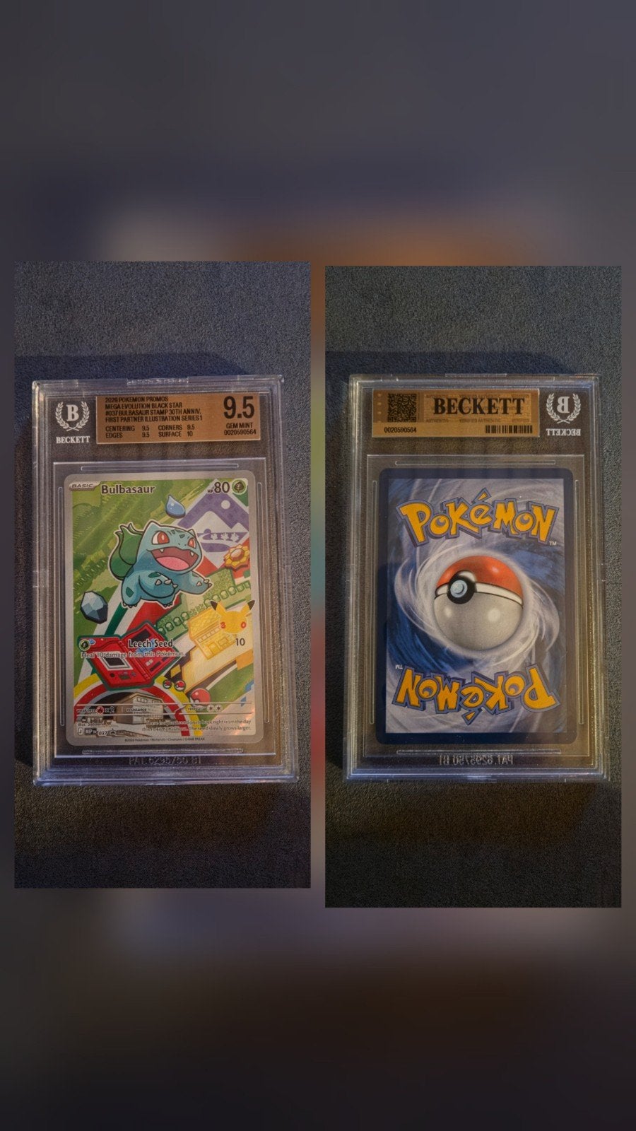 Bulbasaur 037 BGS 9.5 Pokémon Promo, Hobby en Vrije tijd, Verzamelkaartspellen | Pokémon, Ophalen of Verzenden, Nieuw, Losse kaart