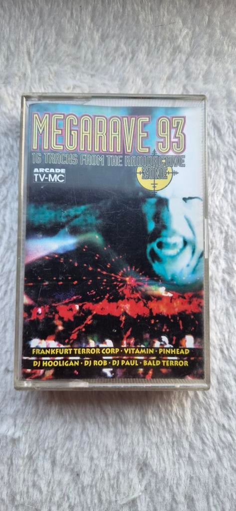 Megarave 93 - Originele Hardcore thunderdome Cassette, Cd's en Dvd's, Gebruikt, 1 bandje, Dance, Ophalen of Verzenden
