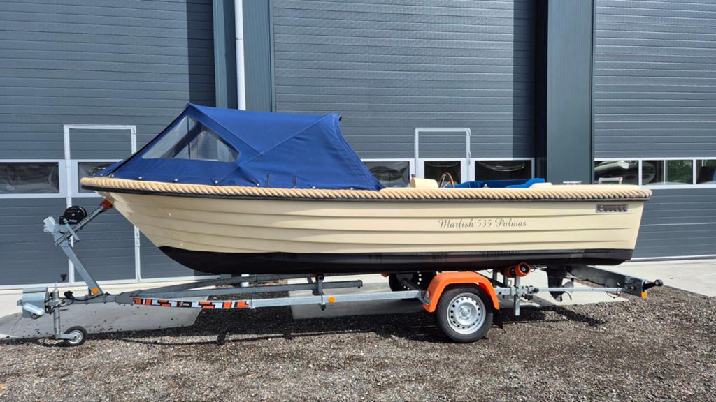 Marfish 535 Tender Yamaha 15 pk bj 2018, Zonnedek, Overige typen, Zo goed als nieuw, Ophalen