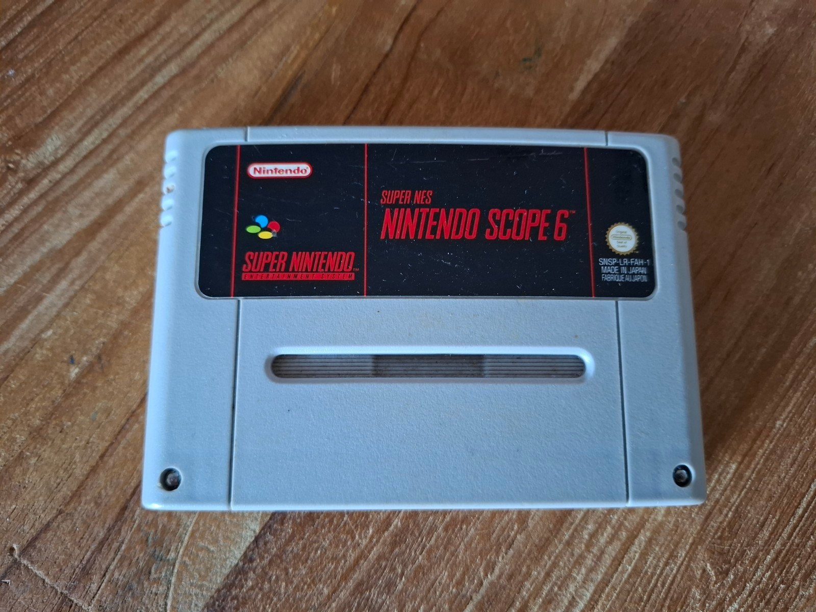 Nintendo Scope 6 - Super Nintendo SNES Game Cartridge, Spelcomputers en Games, Games | Nintendo Super NES, Gebruikt, Shooter, 1 speler