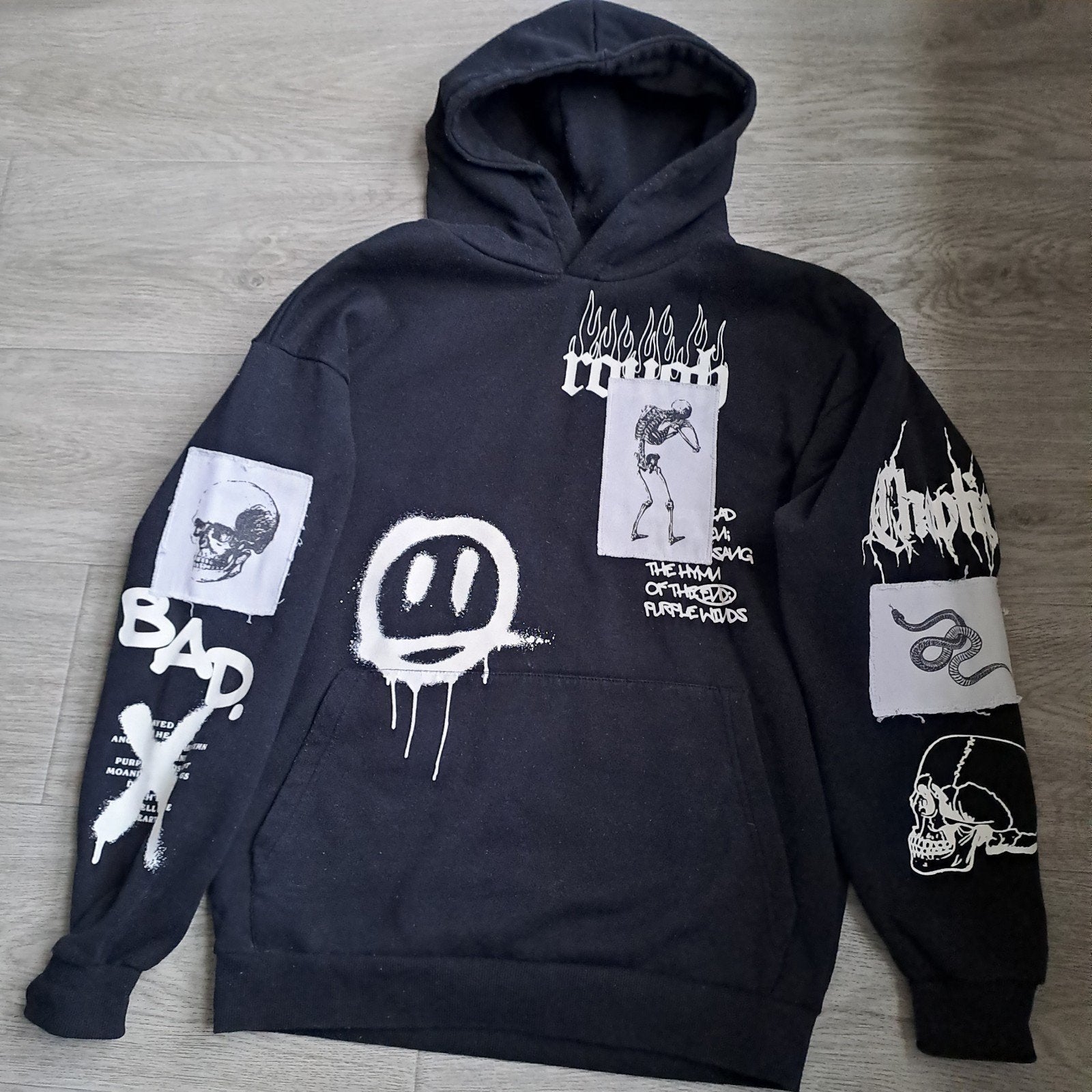 Trui Black Squad maat S  goed voor Halloween, Ophalen, Black Squad, Zwart, Gedragen