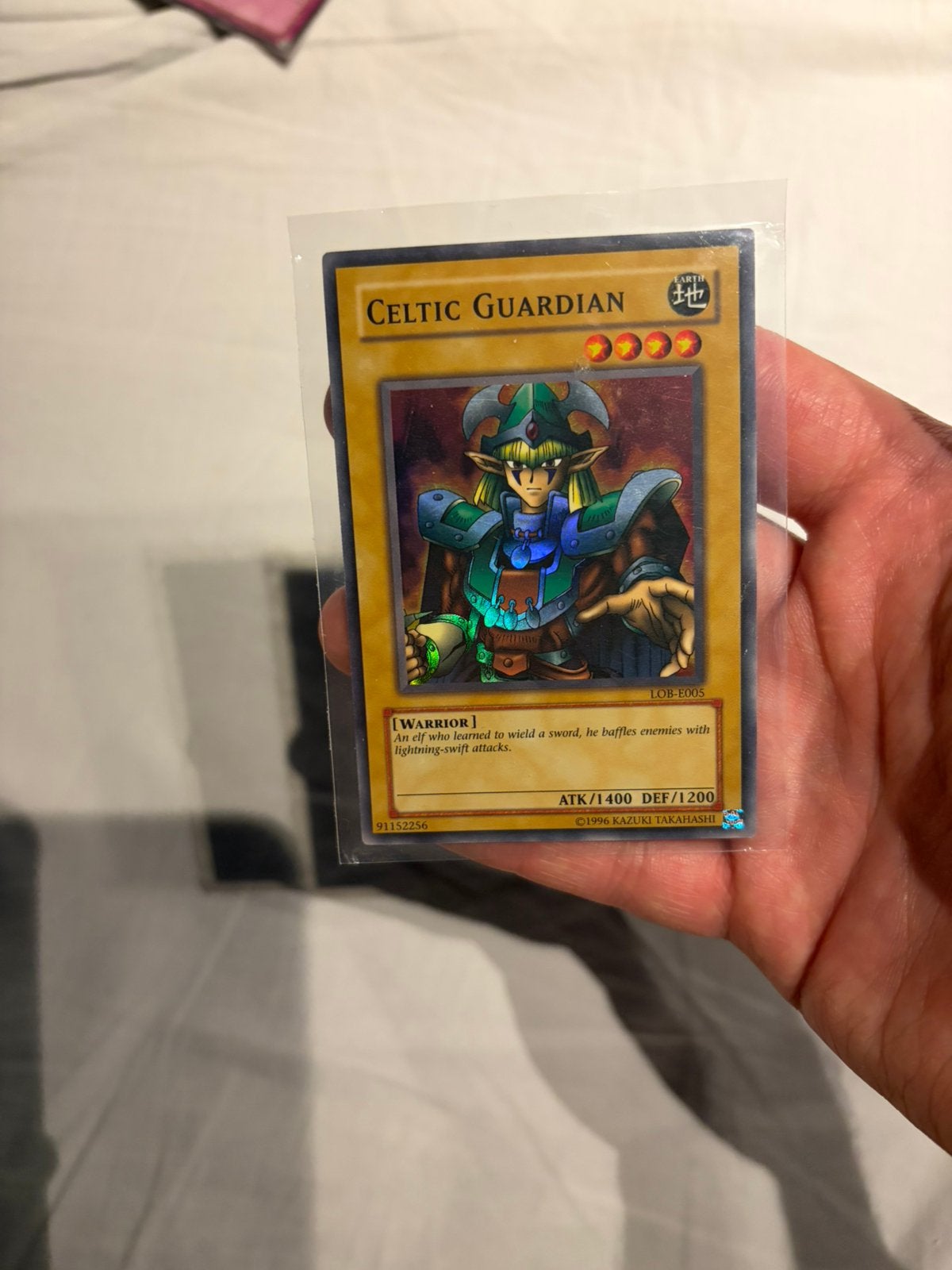 Yugioh 2002 lob celtic guardian, Ophalen of Verzenden, Zo goed als nieuw