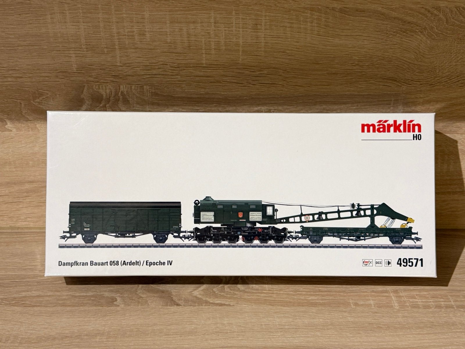 Marklin 49571 MFX Stoomkraan NIEUW, Wisselstroom, Locomotief, Verzenden, Zo goed als nieuw