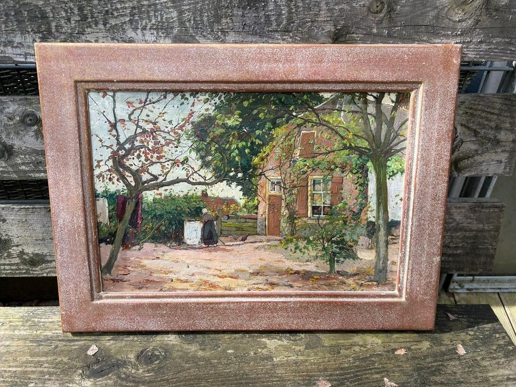 Xeno Munninghoff boerderij bij Rhenen Oosterbeekse school, Antiek en Kunst, Kunst | Schilderijen | Klassiek, Ophalen