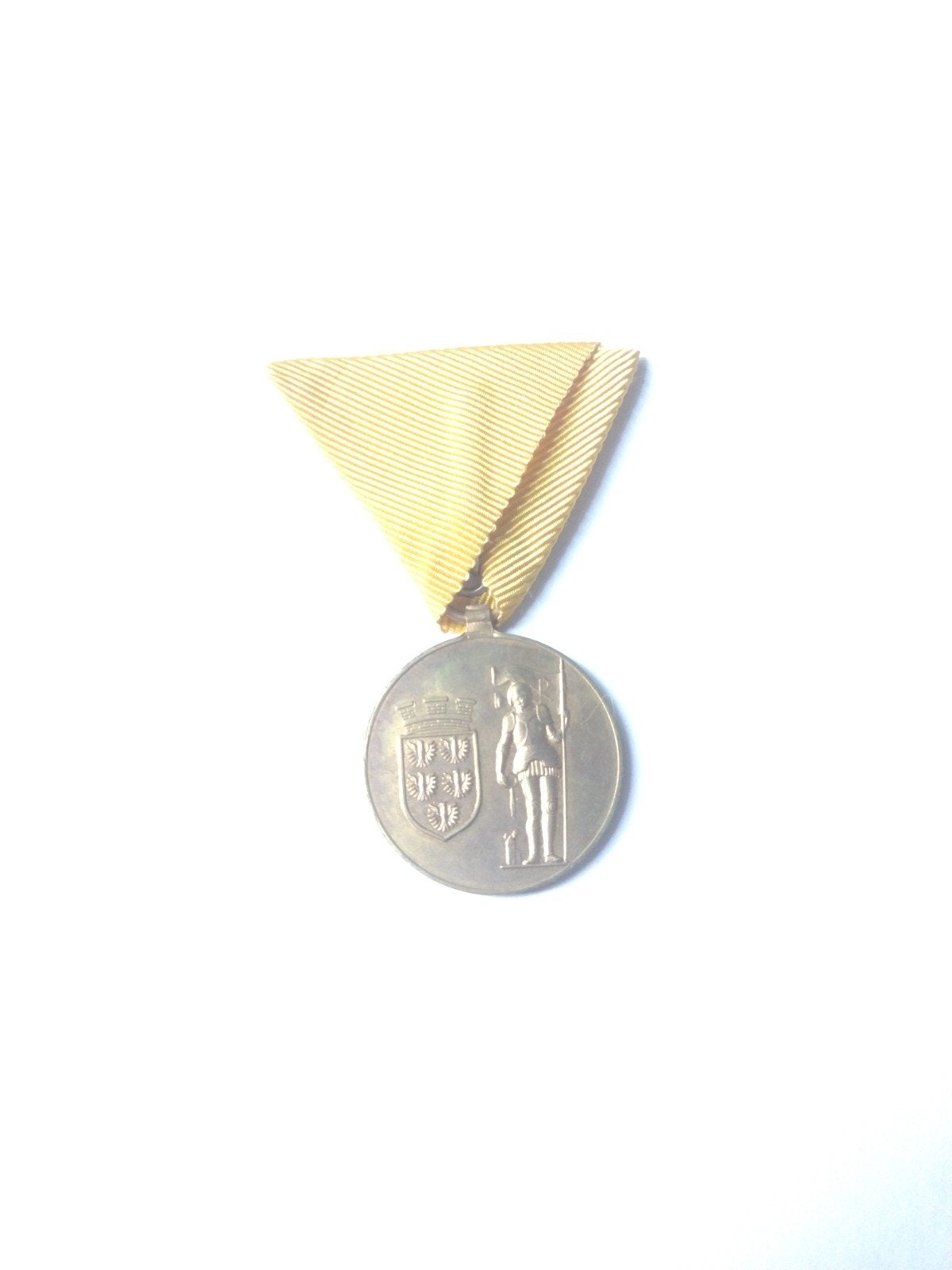 Brandweer Oostenrijk medaille 50 jaar vrijw. bw, Ophalen of Verzenden, Overige soorten, Overige gebieden, Lintje, Medaille of Wings