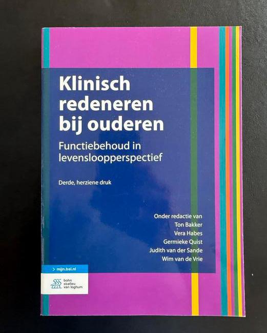 Klinisch redeneren bij ouderen - Functiebehoud, Boeken, Studieboeken en Cursussen, Ophalen of Verzenden, Alpha, Zo goed als nieuw
