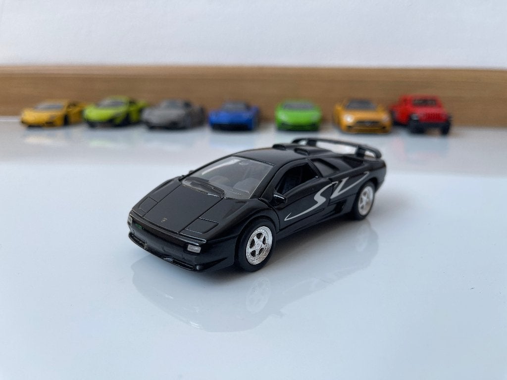 Welly Lamborghini Diablo SV zwart 1:34 modelauto, Ophalen, Gebruikt, Auto, Overige merken