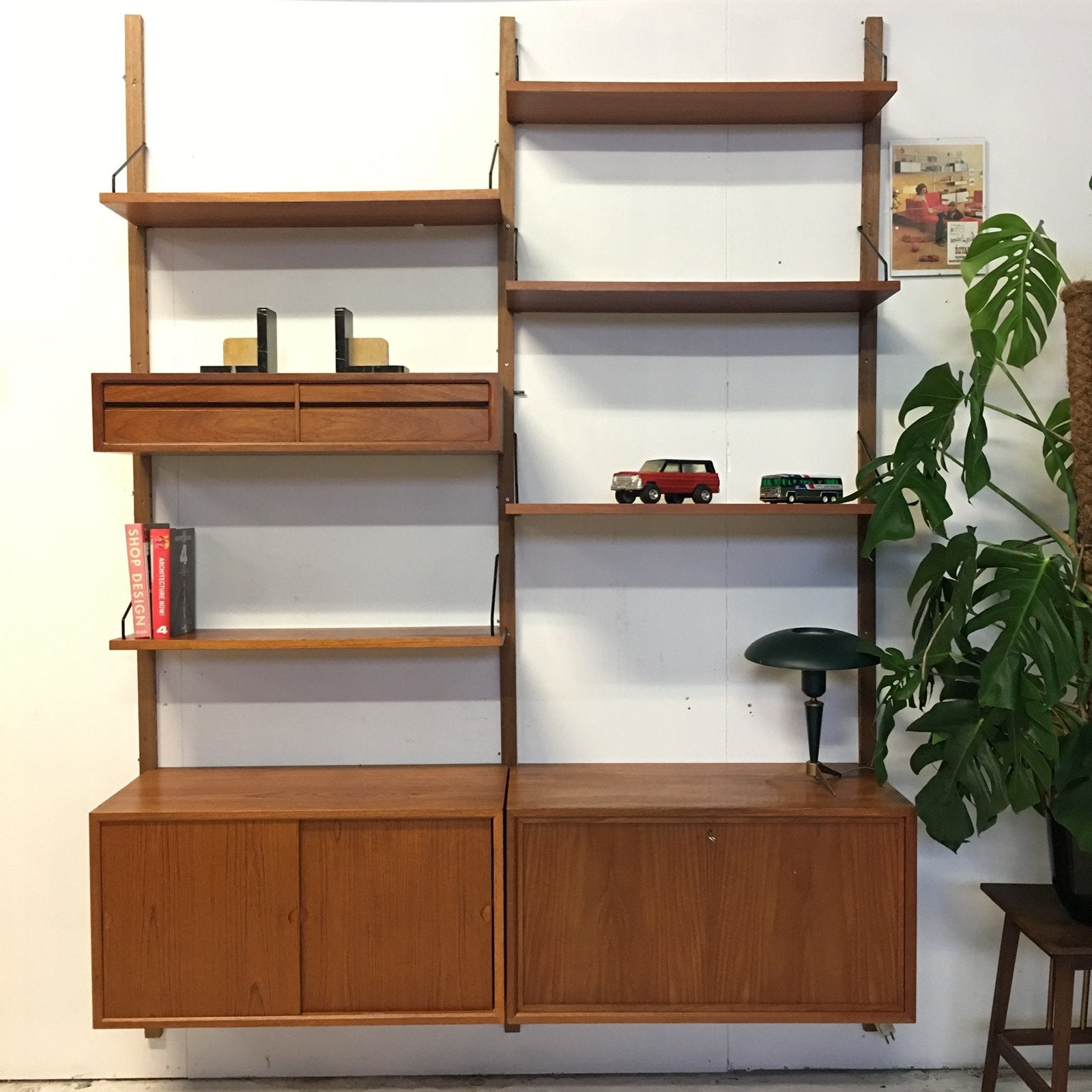 Poul Cadovius by Royal System vintage modulair wandsysteem, Ophalen of Verzenden, Zo goed als nieuw, 25 tot 50 cm, 200 cm of meer